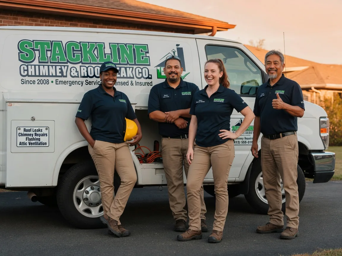 Chimney flashing repair company in Piedmont, OK
